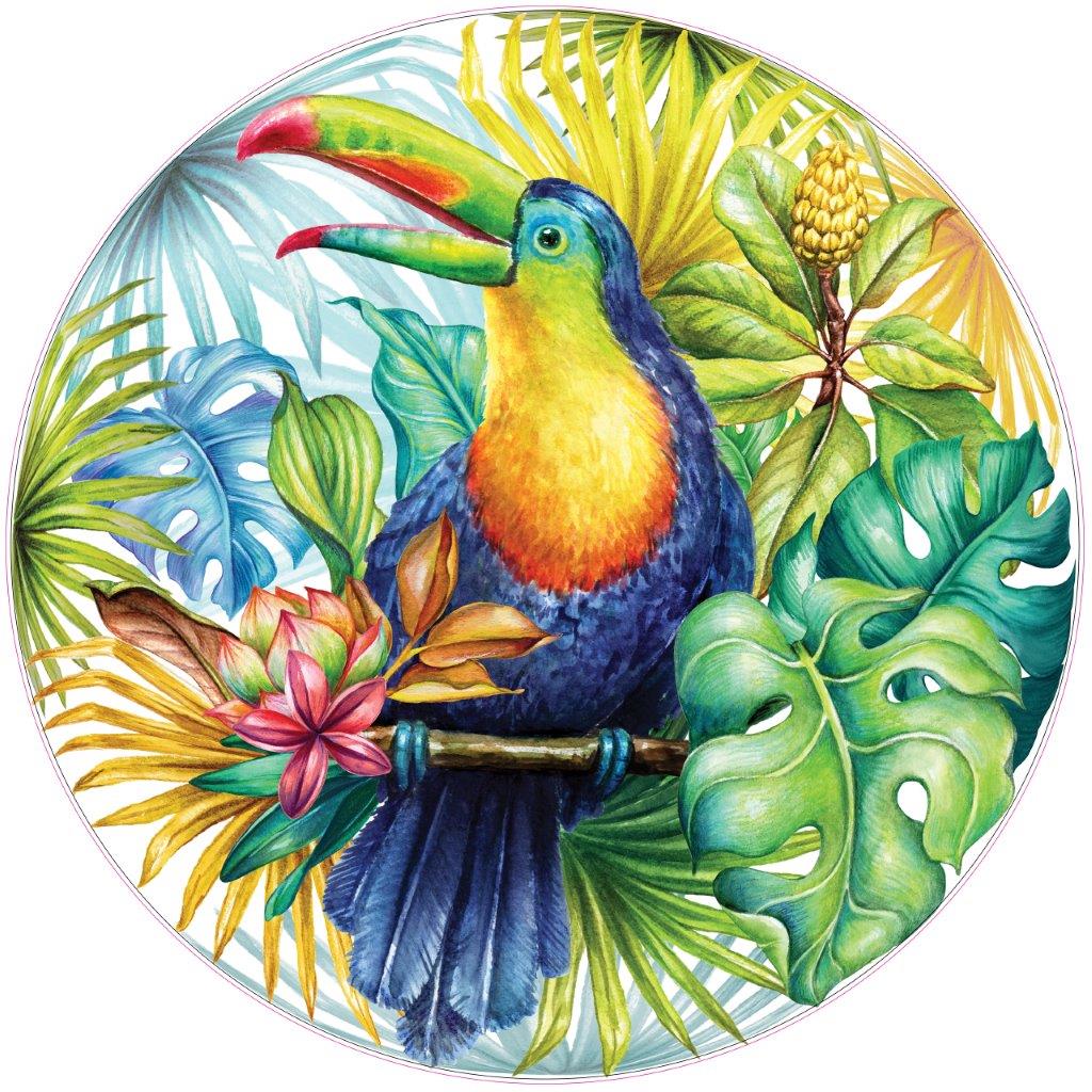 Peter Pauper Puzzle - Round Tropical Toucan 1000pc