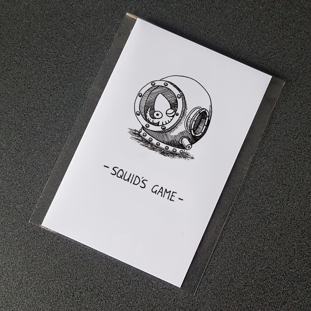 Squid's Game (Mystery Unfolds Puzzle Card)