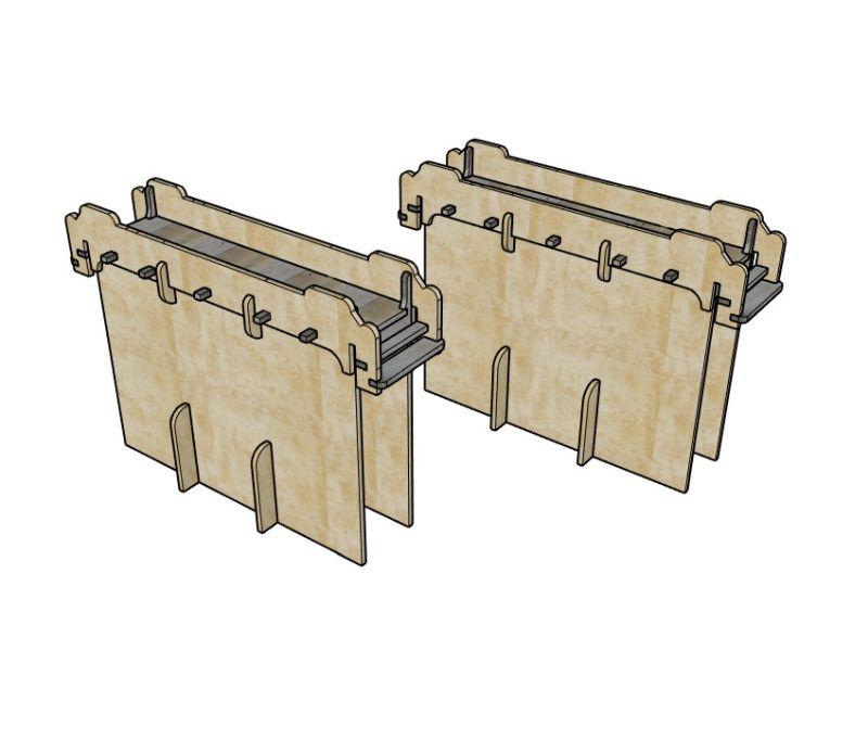 Miniature Scenery - Oasis Medium Walls X2