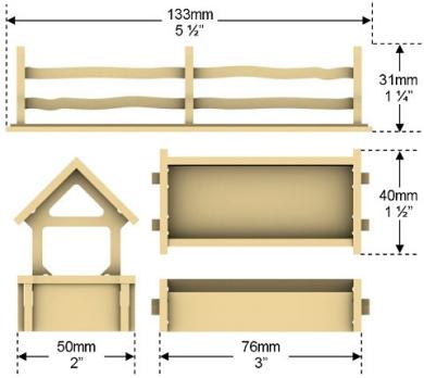 Miniature Scenery - Village Accessories