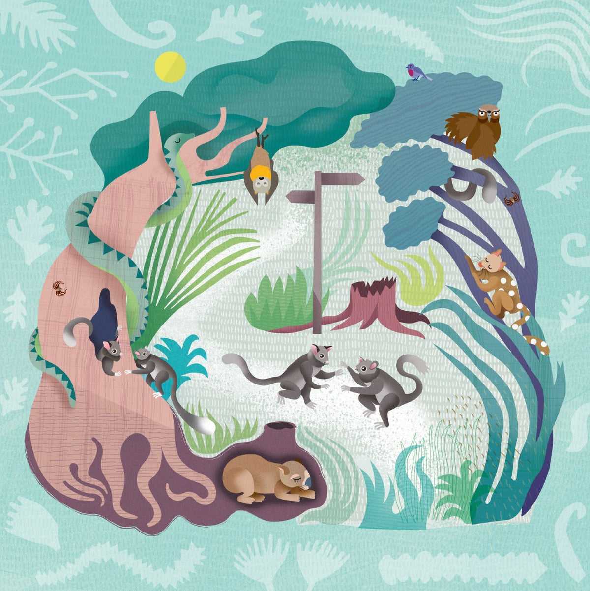 Wild Australia Leadbeaters Possums 3X49pc