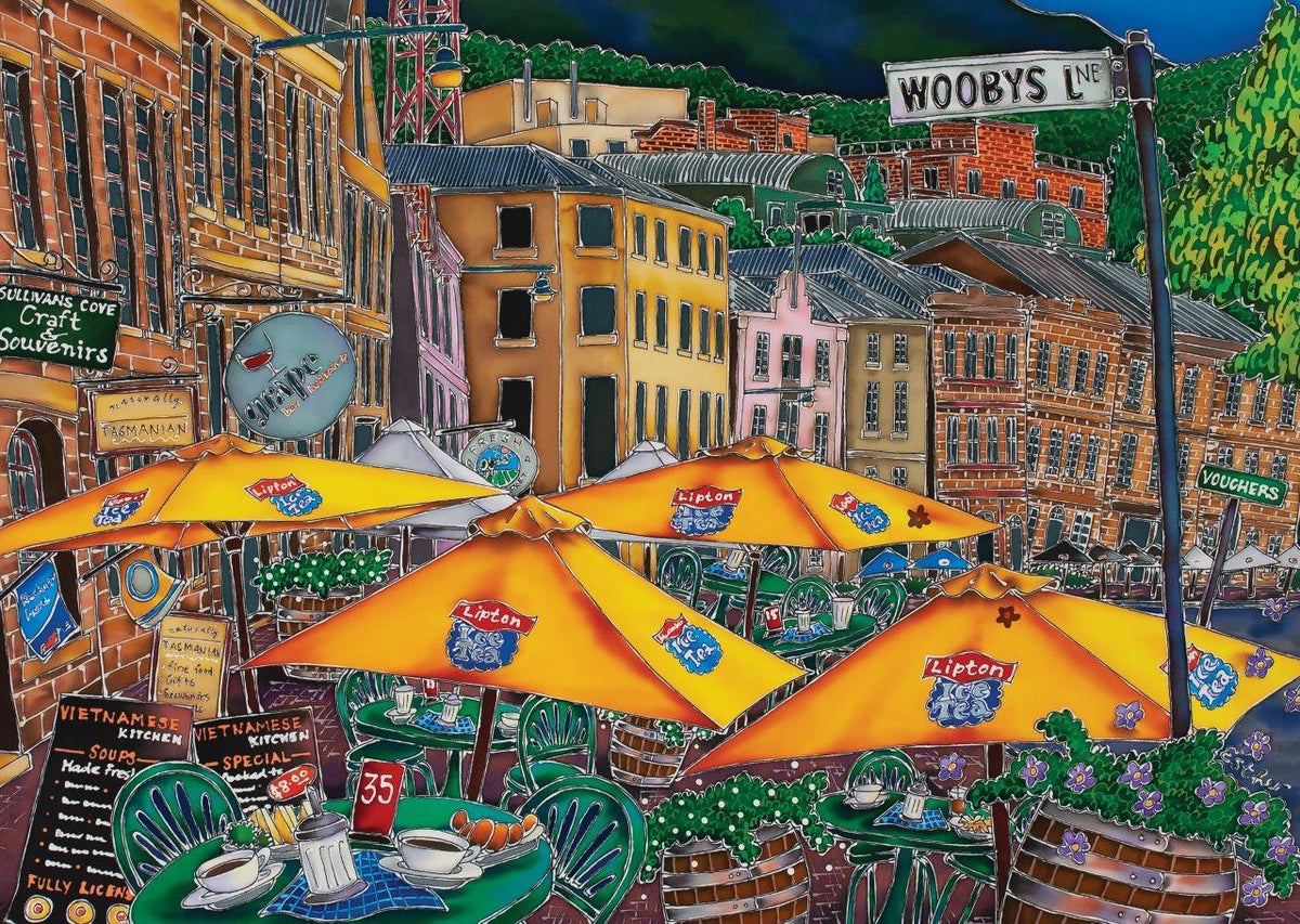 Blue Opal Esther Shohet Wooby's Lane 1000pc Puzzle