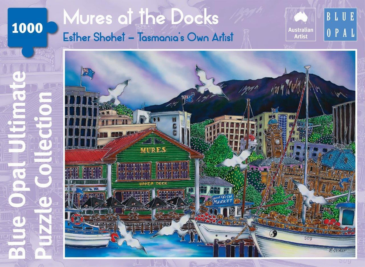 Blue Opal Esther Shohet Mures at the Docks 1000pc Puzzle