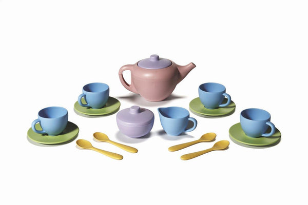 Tea Set Pink (Green Toys) Goldfields Toys Games - Main Image