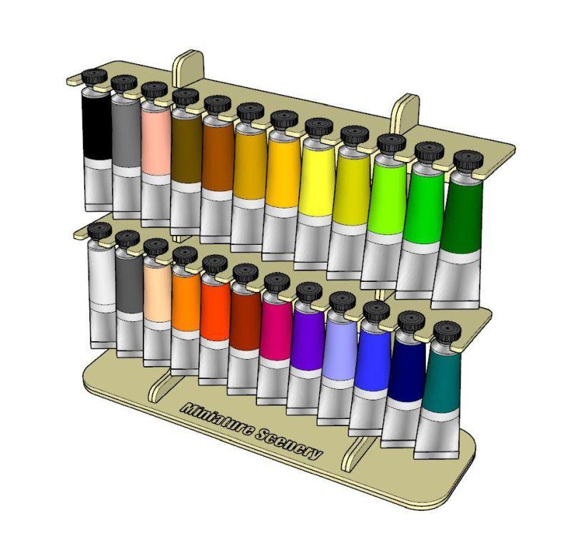 Miniature Scenery - Paint Tube Rack 20mL