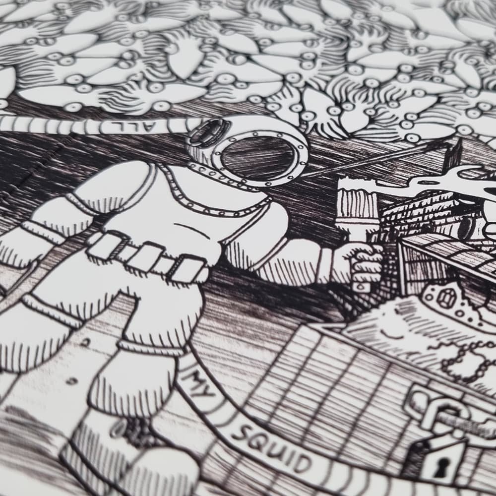 Squid's Game (Mystery Unfolds Puzzle Card)