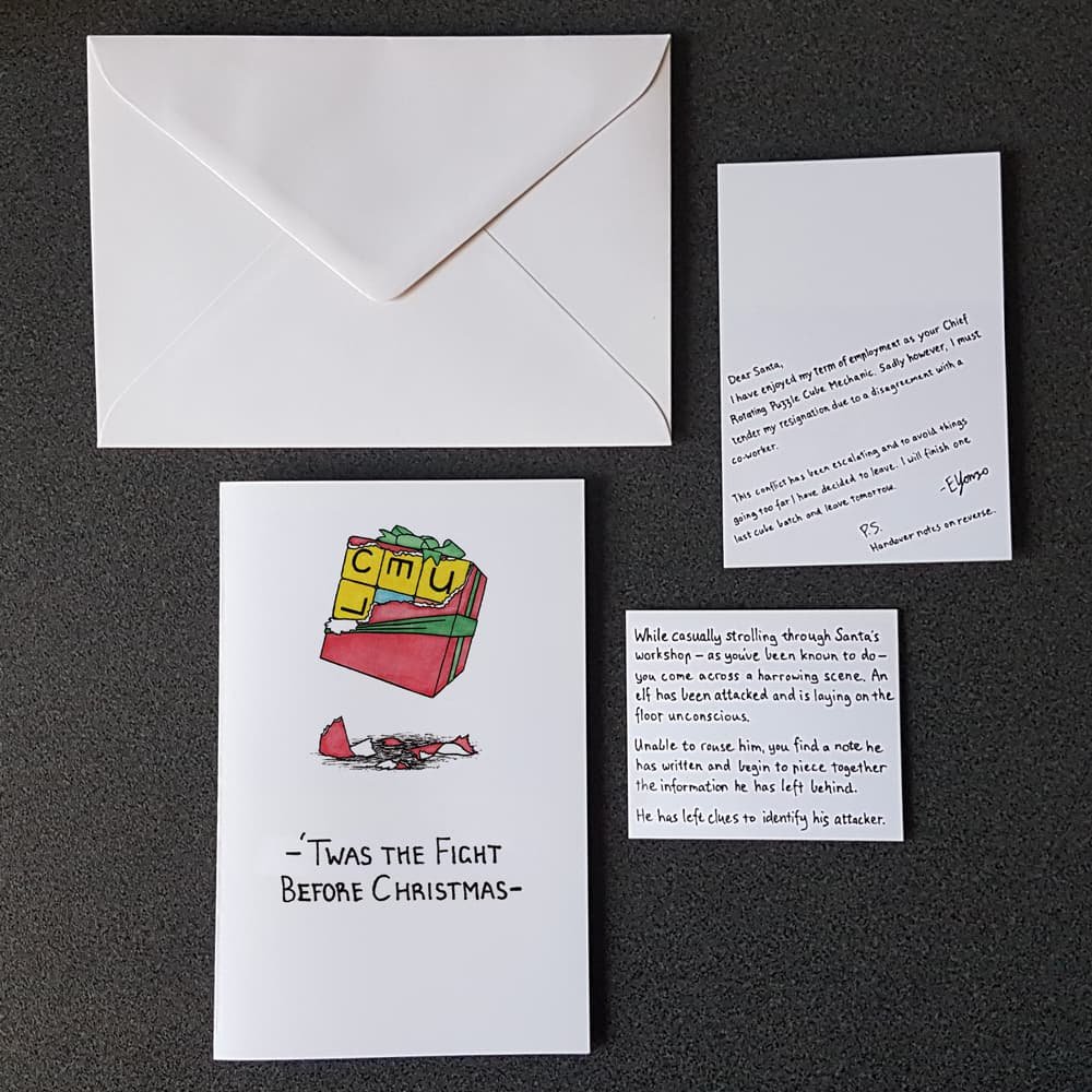 Twas the Fight Before Christmas (Mystery Unfolds Puzzle Card)