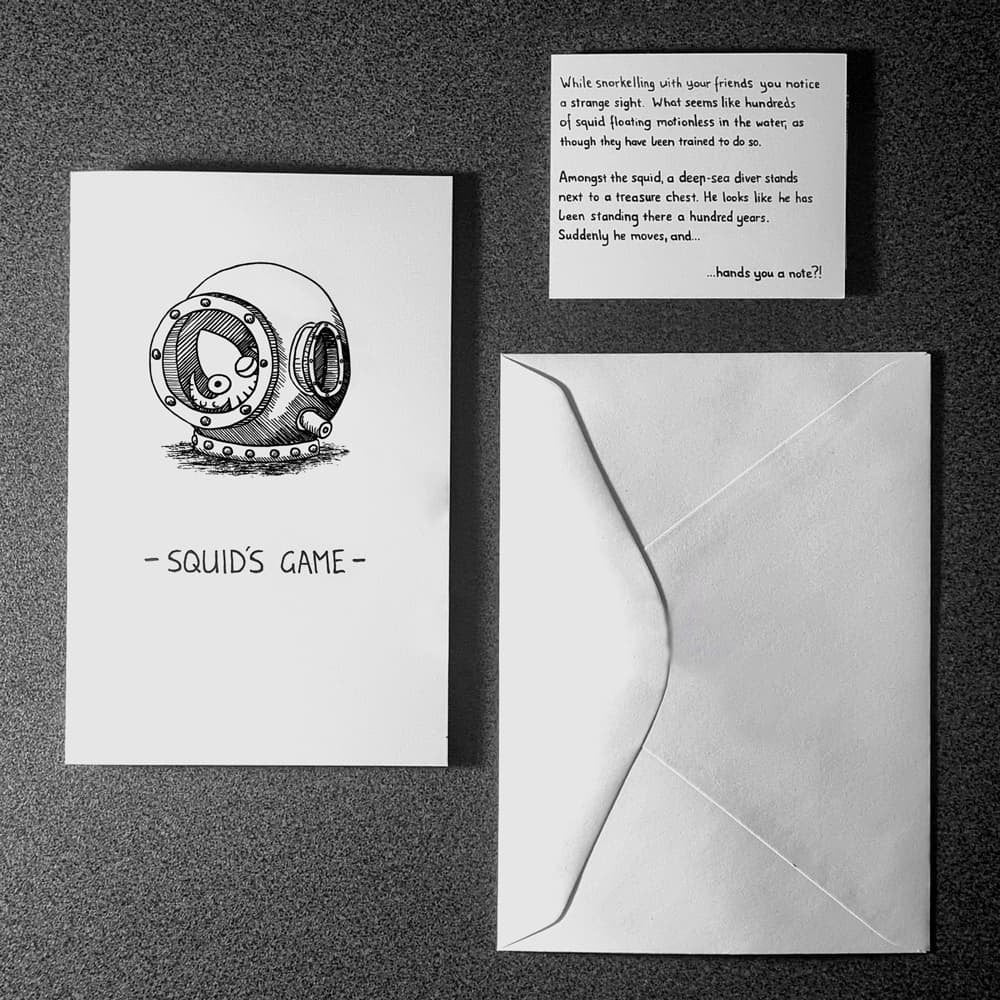 Squid's Game (Mystery Unfolds Puzzle Card)