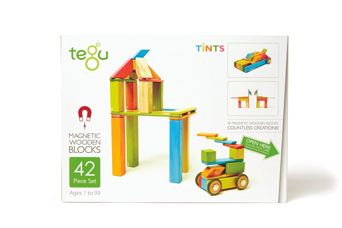 Tegu Magnetic Wooden Blocks - Classics 42 Pieces
