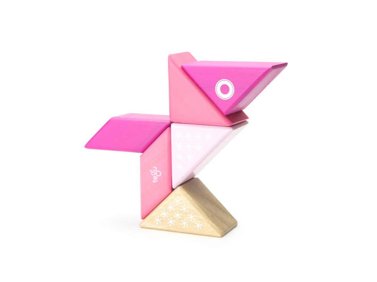 Tegu Magnetic Wooden Blocks - Travel Pals - Kitty