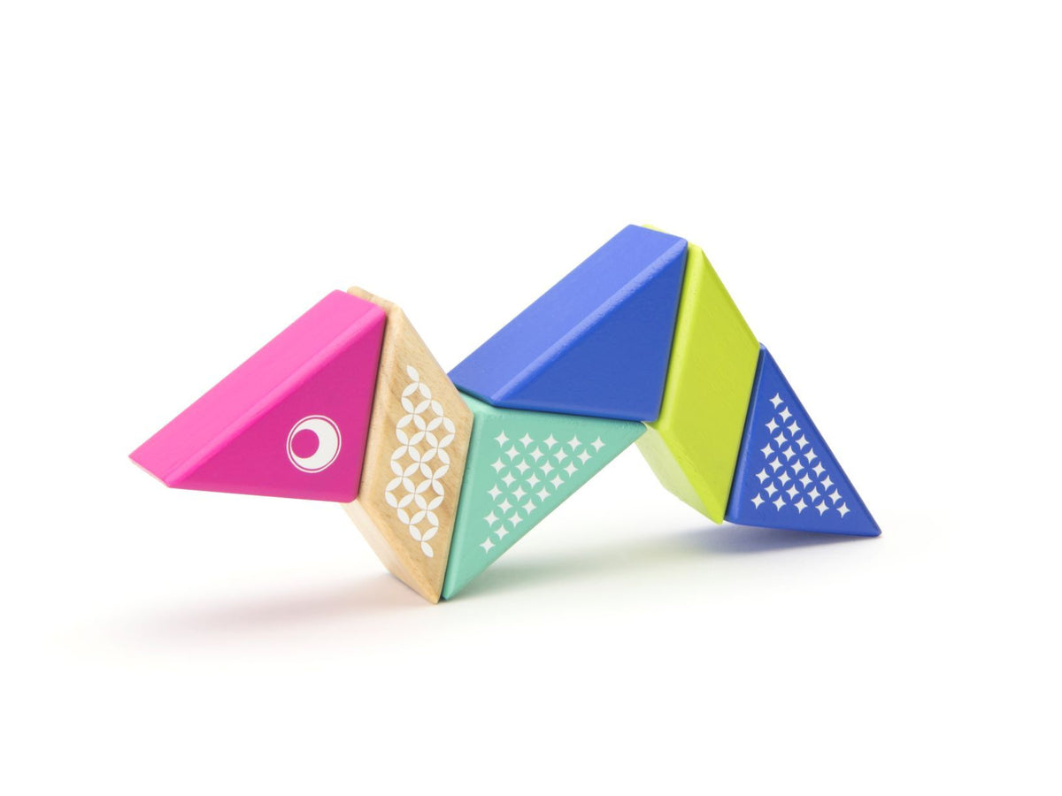 Tegu Magnetic Wooden Blocks - Travel Pals - Hummingbird