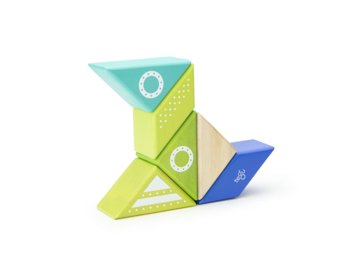 Tegu Magnetic Wooden Blocks - Travel Pals - Spaceship
