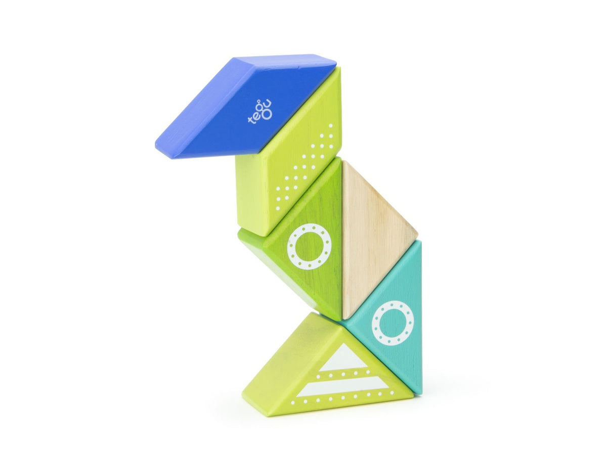 Tegu Magnetic Wooden Blocks - Travel Pals - Spaceship