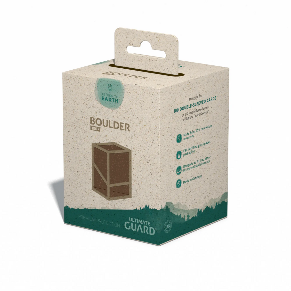 Ultimate Guard Boulder 100+ Return to Earth Deck Box - Brown
