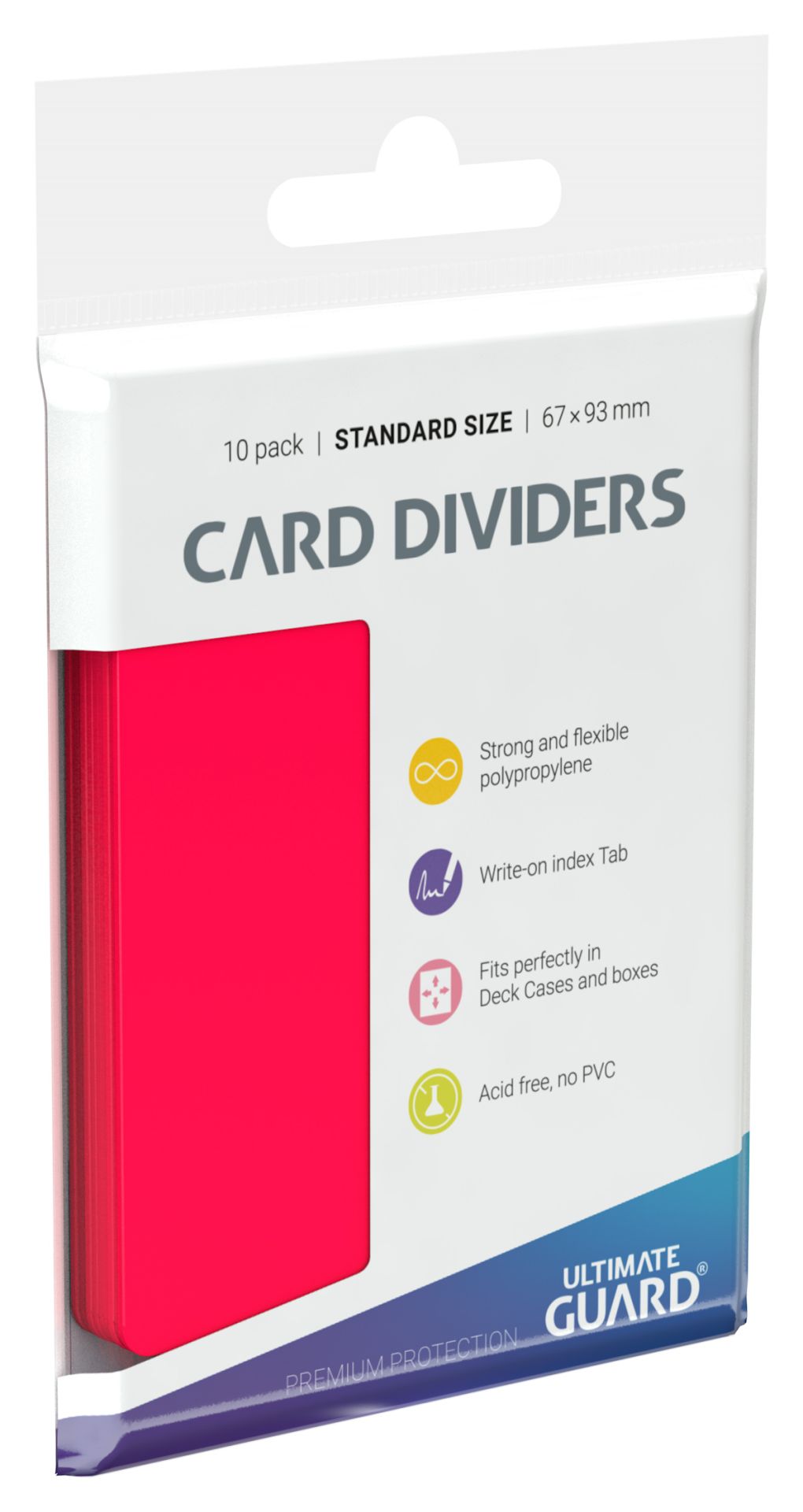 Ultimate Guard Card Dividers - Red - Standard-Size (10)
