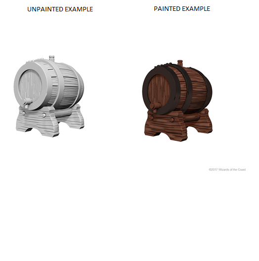 D&D - Keg Barrels (Wizkids Deep Cuts Unpainted Miniatures)