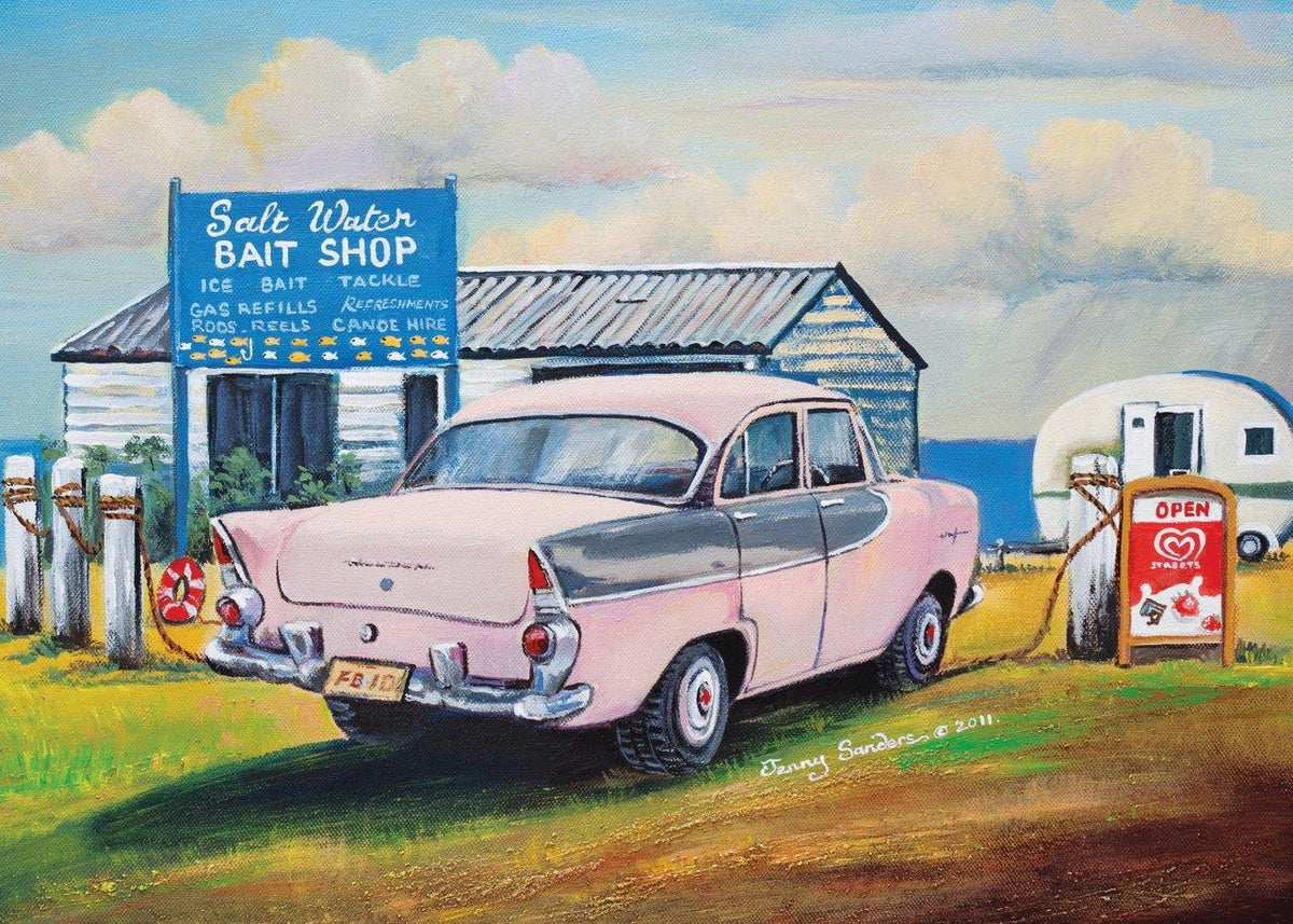 Jenny Sanders: Salt Water Bait Shop 1000pc (Blue Opal Puzzle)