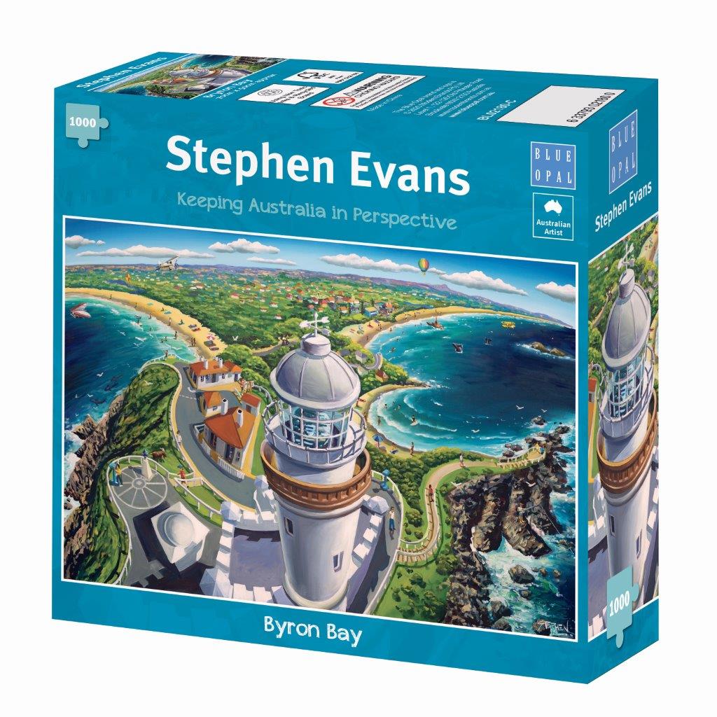 Stephen Evans: Byron Bay 1000pc (Blue Opal Puzzle)