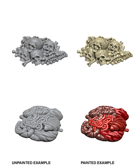 D&D - Pile of Bones & Entrails (Wizkids Deep Cuts Unpainted Miniatures)