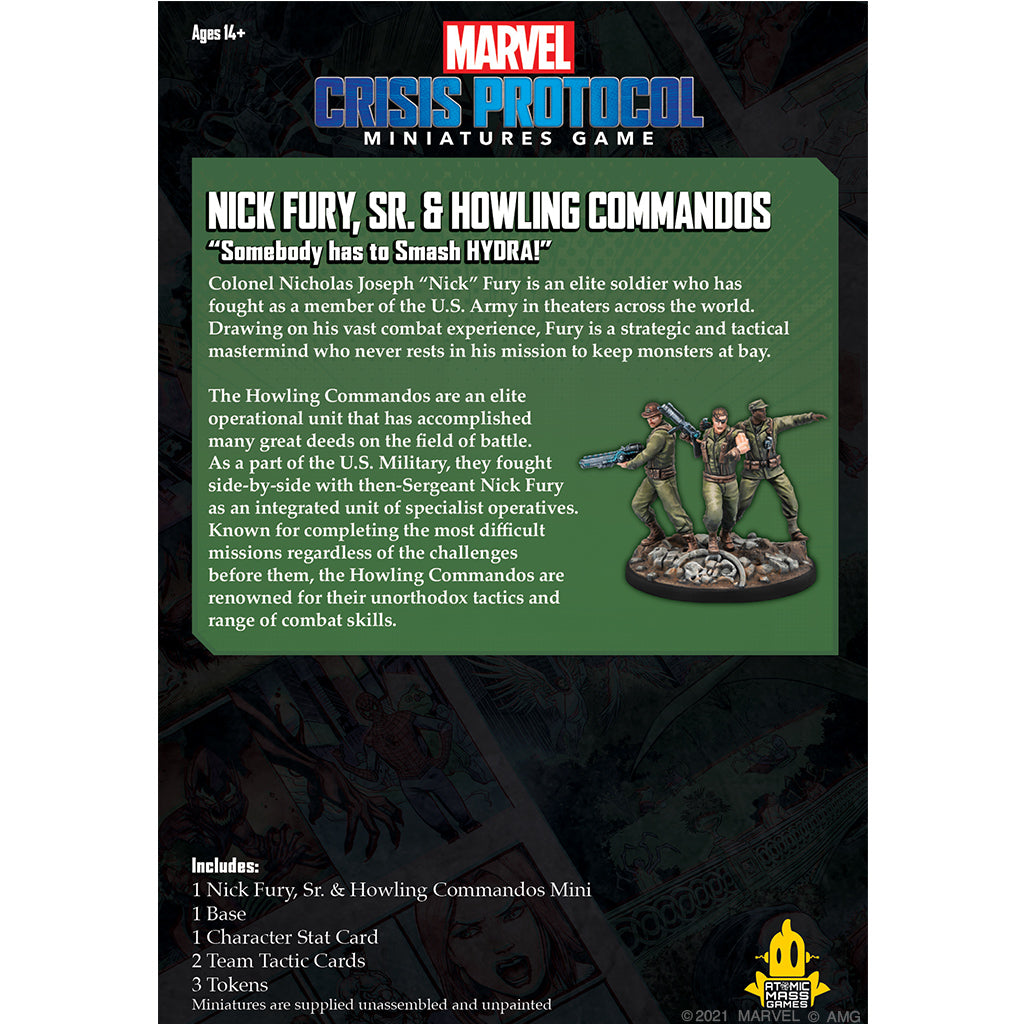 Nick Fury, SR. & Howling Commandos (Marvel Crisis Protocol)
