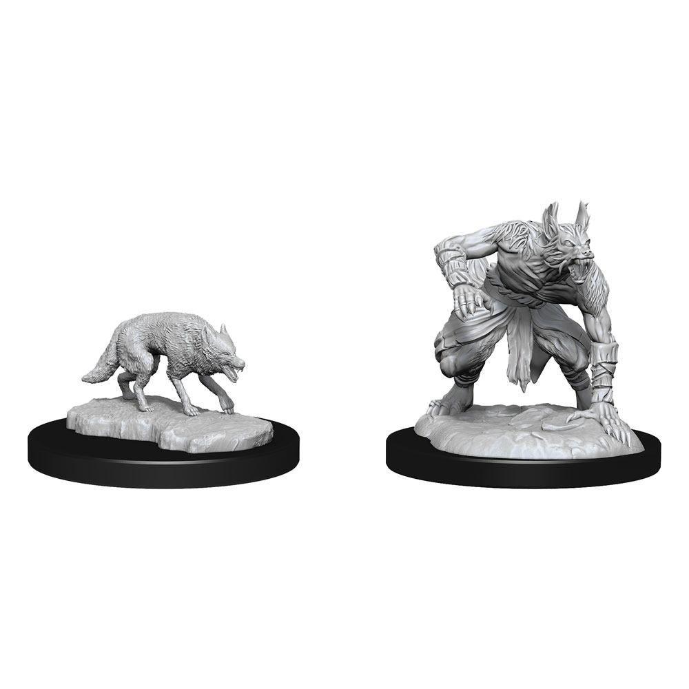 D&D - Jackalwere & Jackal (Nolzurs Marvelous Unpainted Miniatures)