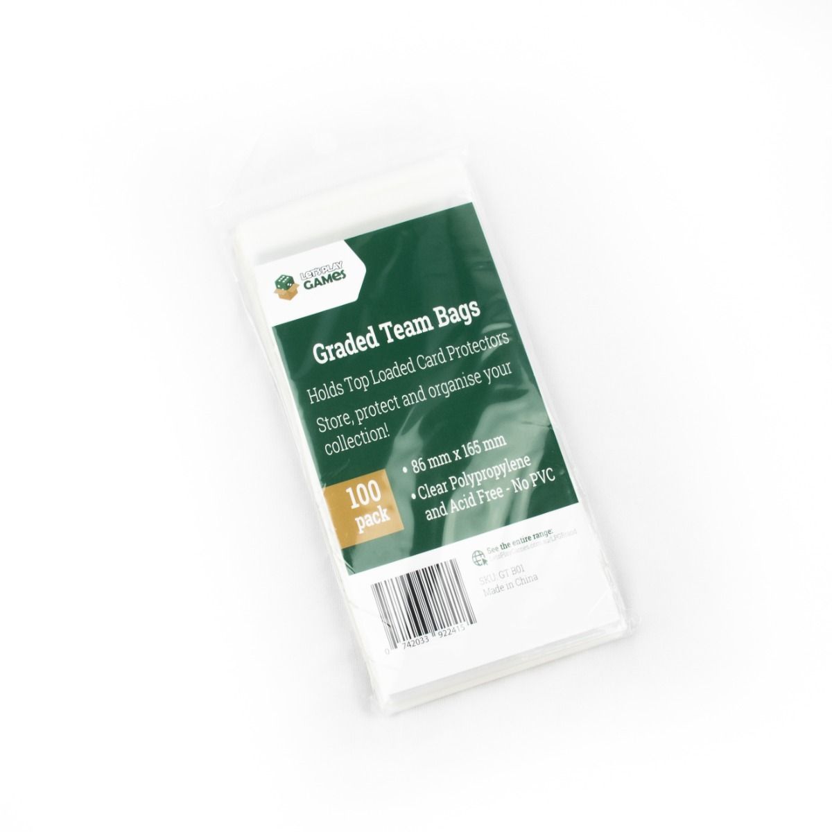 Graded Team Bags (100) - 86mm x 165mm (Lets Play Games)