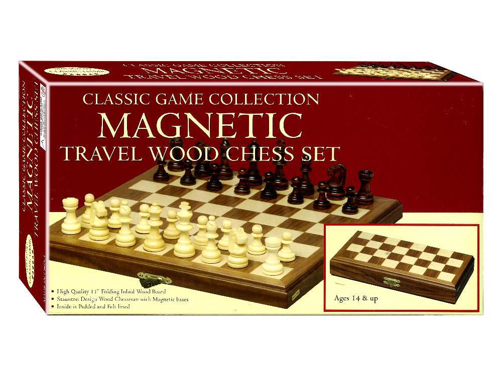 Chess - 11" Wooden Magnetic Travel Set (Hansen)