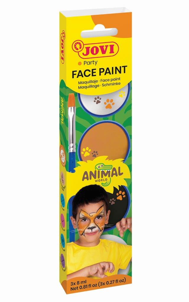Jovi - Face Paint - 3x8ml Animal World
