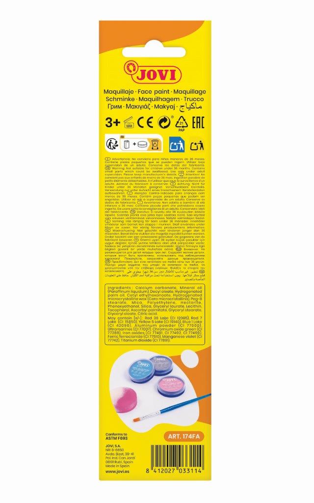 Jovi - Face Paint - 3x8ml Fantasy