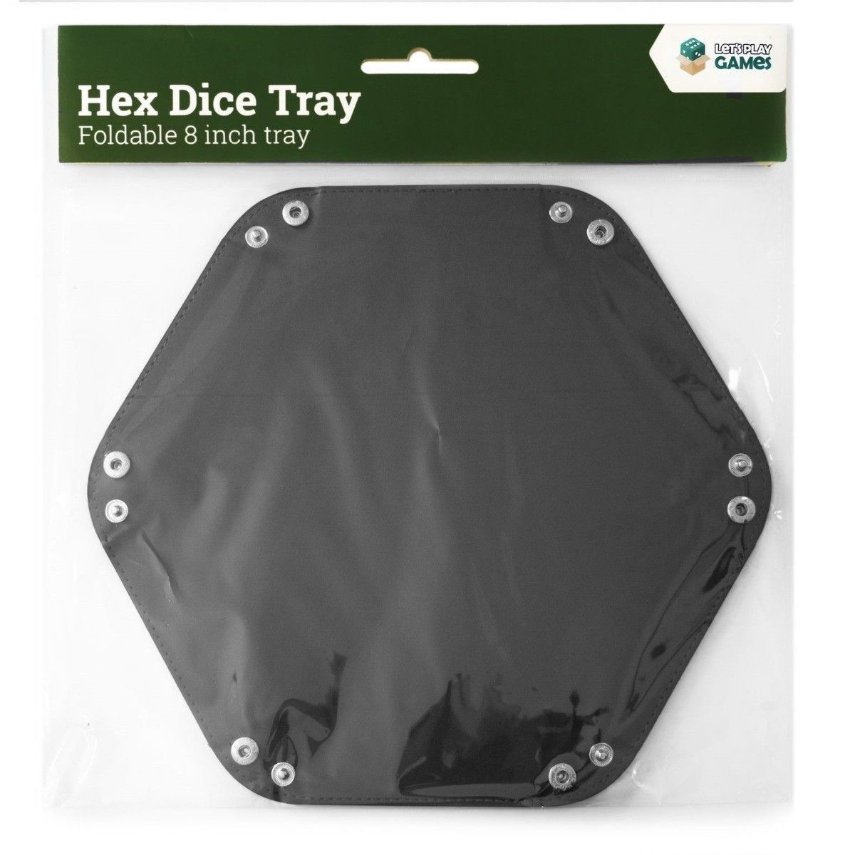 Hex Dice Tray 8" - Black (LPG Essentials)
