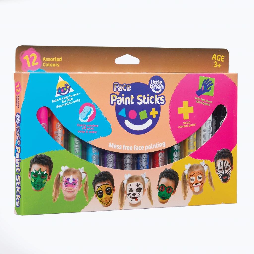 Little Brian Face Paint Sticks - Classic 12 pk