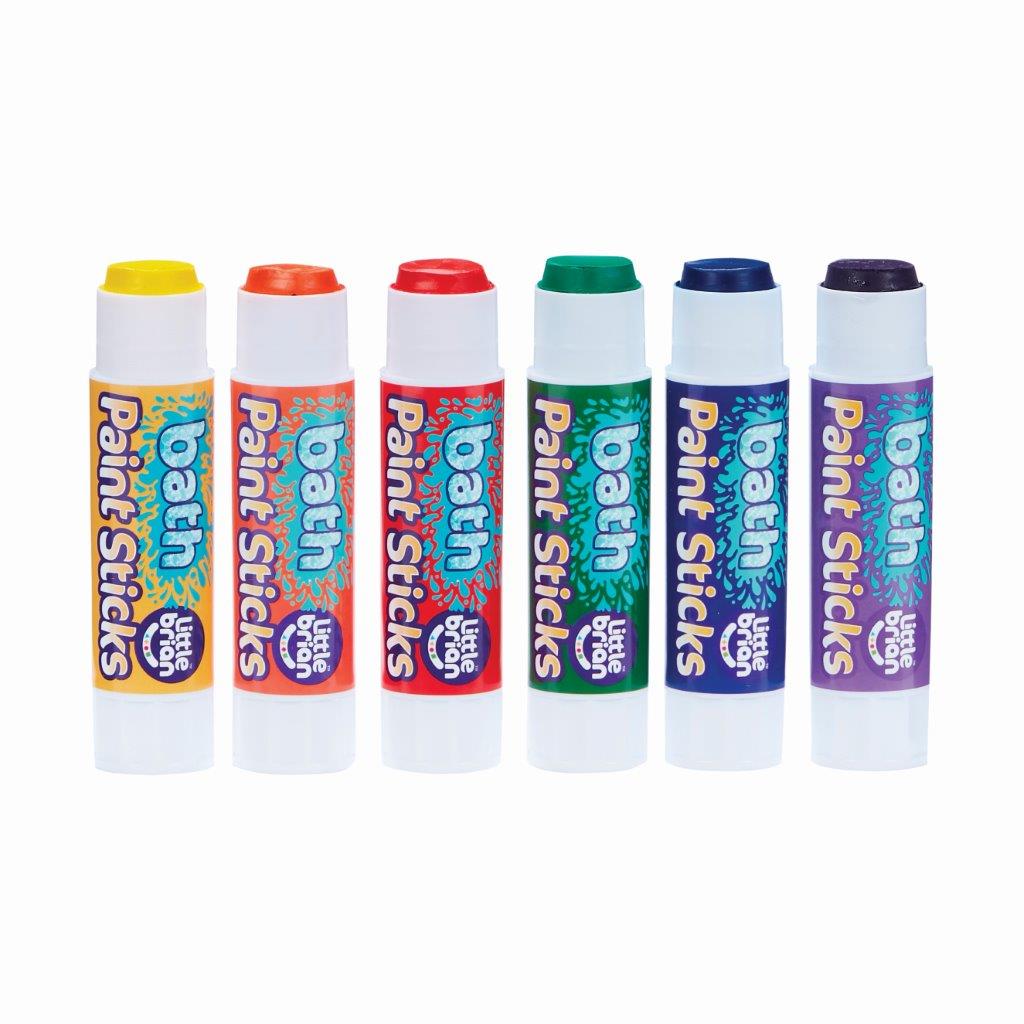 Little Brian Bath Paint Sticks - Classic 6pk