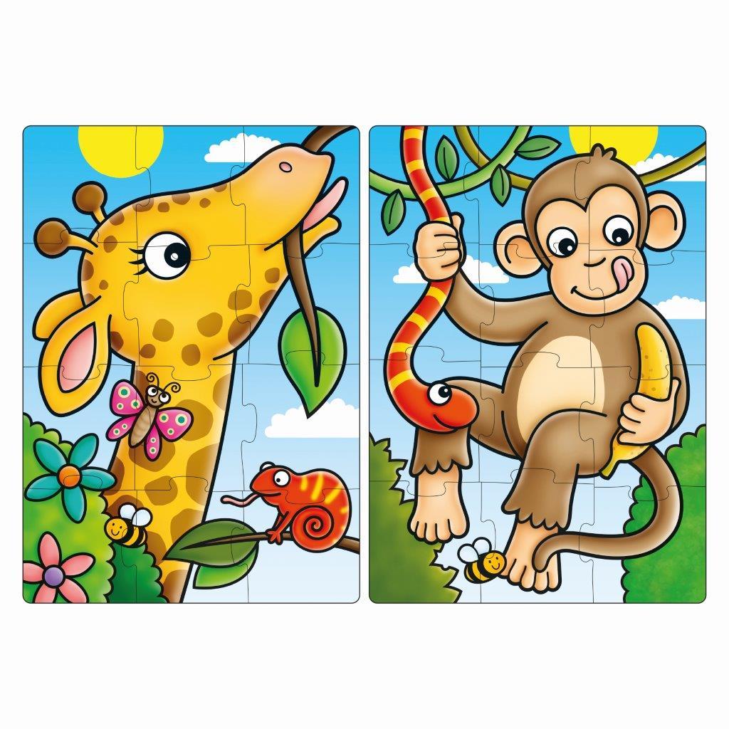 Orchard Jigsaw - First Jungle Friends 2 x 12 pc