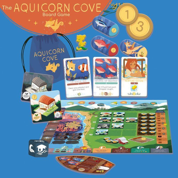 The Aquicorn Cove Board Game Goldfields Toys & Games