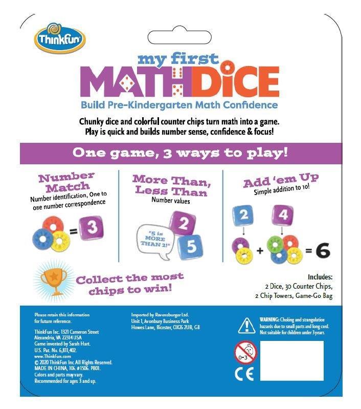 ThinkFun - My First Math Dice