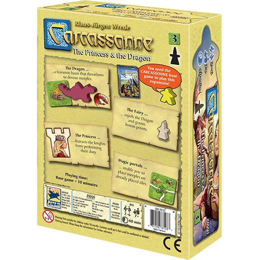 Carcassonne - The Princess & The Dragon (Expansion #3)