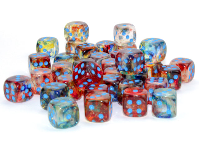 CHX 27959 Nebula Primary/blue Luminary (12mm D6 36-Dice Set)