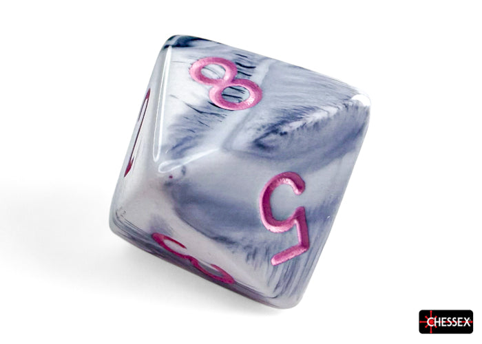 CHX 26469 Gemini Black-White/pink (Polyhedral 7-Die Set)