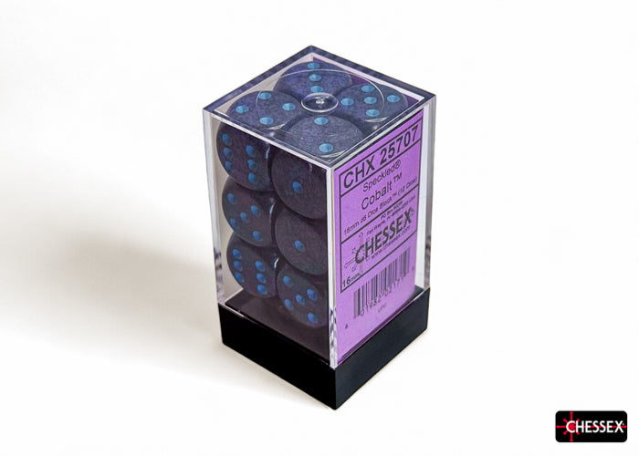 CHX 25707 Speckled Cobalt (16mm D6 12-Dice Set)