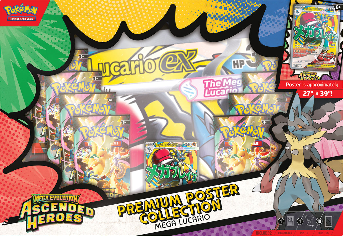 Pokemon TCG: Mega Evolution—Ascended Heroes - Premium Poster Collection