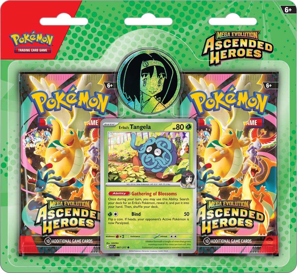 Pokemon TCG: Mega Evolution—Ascended Heroes - Two-Pack Booster Blister