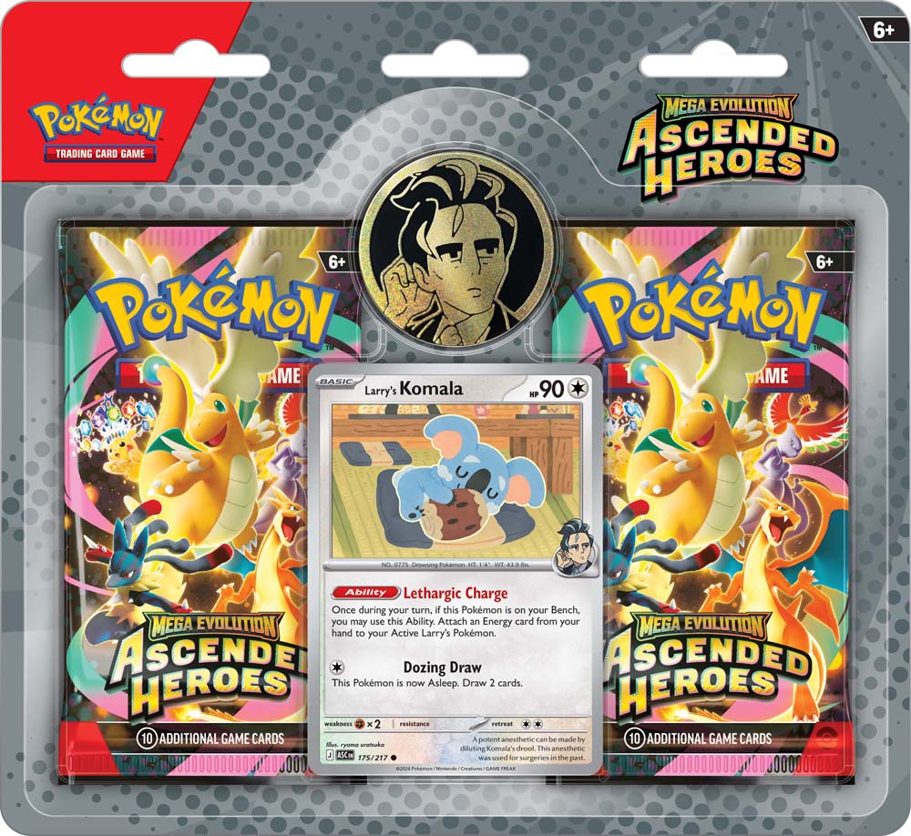 Pokemon TCG: Mega Evolution—Ascended Heroes - Two-Pack Booster Blister