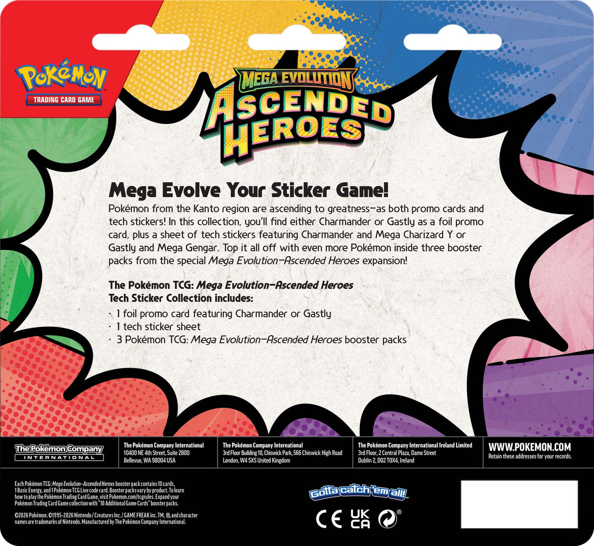 Pokemon TCG: Mega Evolution—Ascended Heroes - Tech Sticker Blister