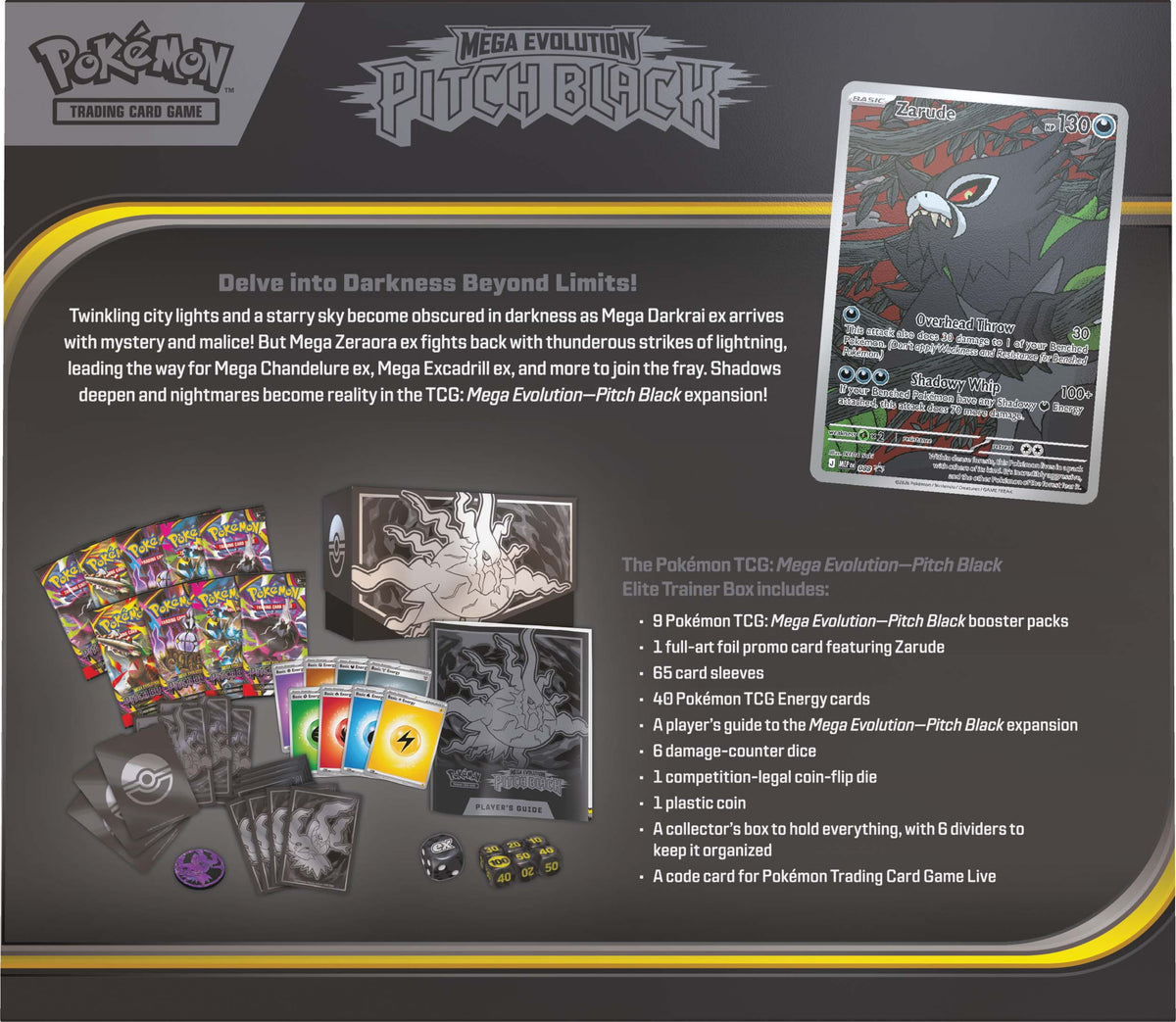 Pokemon TCG: Mega Evolution—Pitch Black - Elite Trainer Box