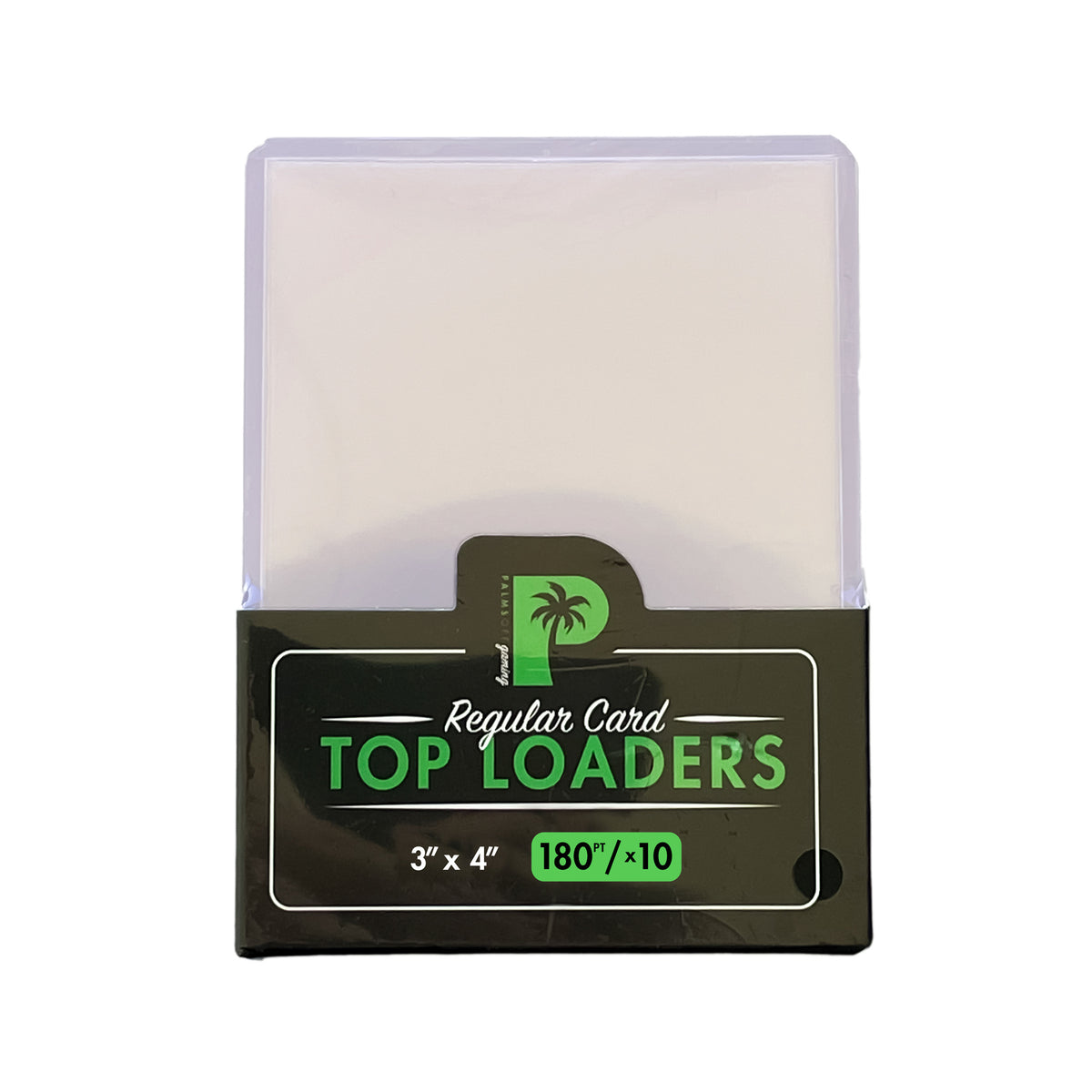 Regular Card Top Loaders 180pt (10/pack) [Palms Off Gaming]