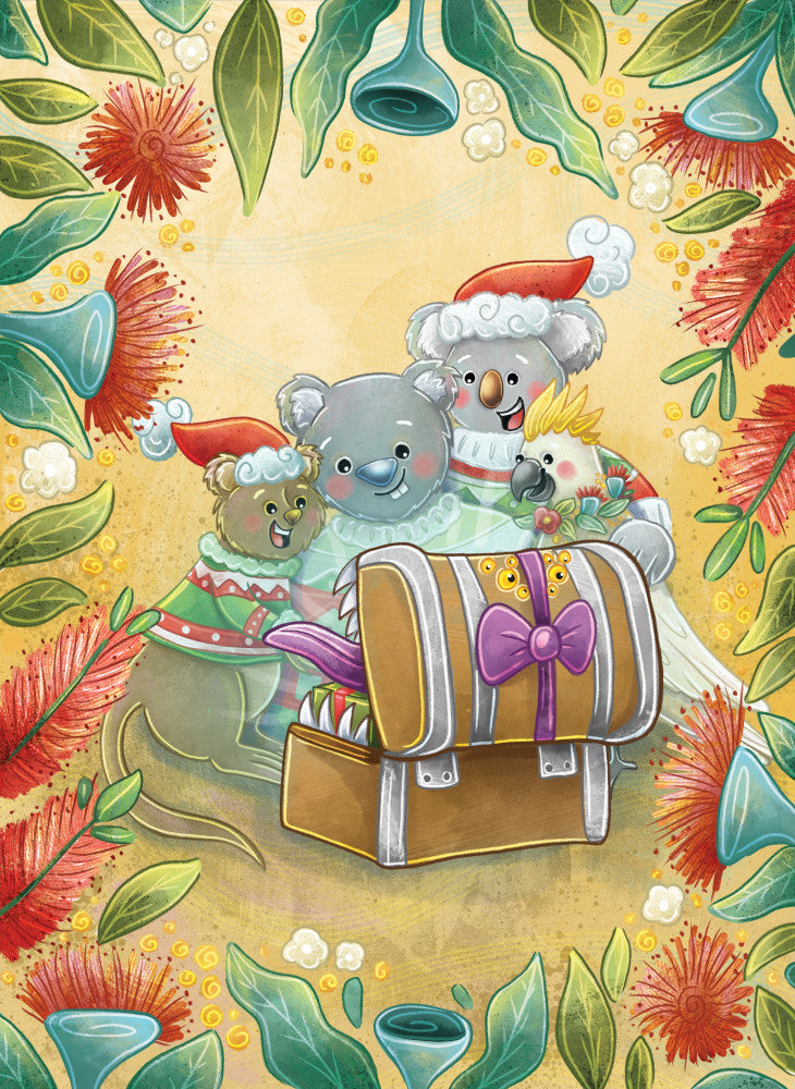 Aussie Christmas 5"x7" Gift Card Set (10/pack) [LPG Greeting Cards]