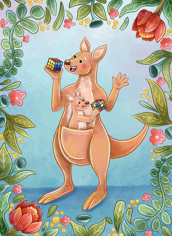 Aussie Cube 5"x5" Gift Card Set (10/pack) [LPG Greeting Cards]