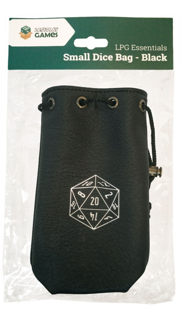 Leather Dice Bag - Small Black [LPG Essentials]