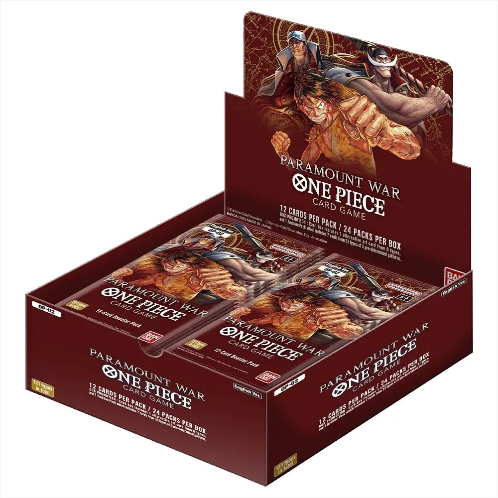 One Piece Card Game: OP-02 Paramount War - Booster Box (24 Booster Packs)