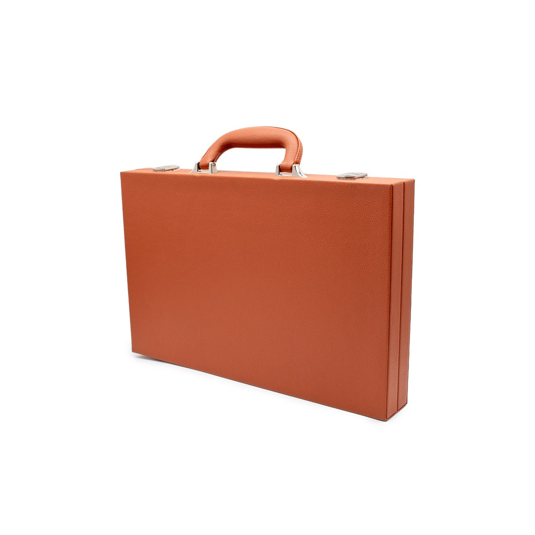 Backgammon - Brown Leather Attache Case Set [LPG Classics]